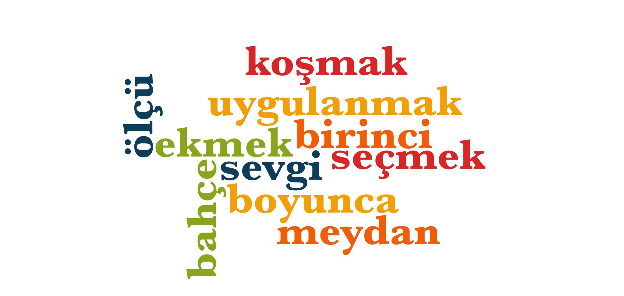 Wörter 531 bis 540 der 1000 häufigsten Wörter der türkischen Sprache